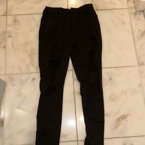 Pacsun Black Ripped High Rise Skinny Jeans